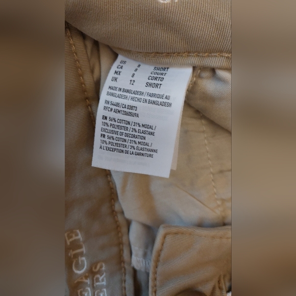 American Eagle Outfitters Super Stretch Skinny Fit Khaki Pants Size 8 Short - Picture 3 of 7